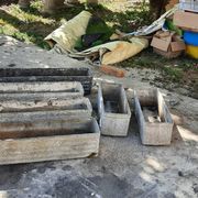 6 jardinières en fibrociment