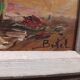 Peinture à l’huile vintage, signée Botel, française
