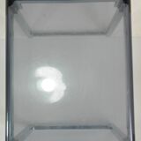 Table basse plexiglas et chrome 1970