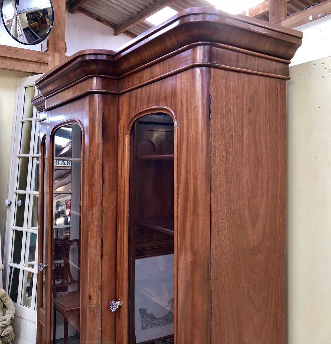 Mahogany victorian nineteenth bookcase