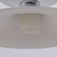 Scandinavian chandelier by MARKSLÖJD in aluminum and opaline, Sweden 1970
