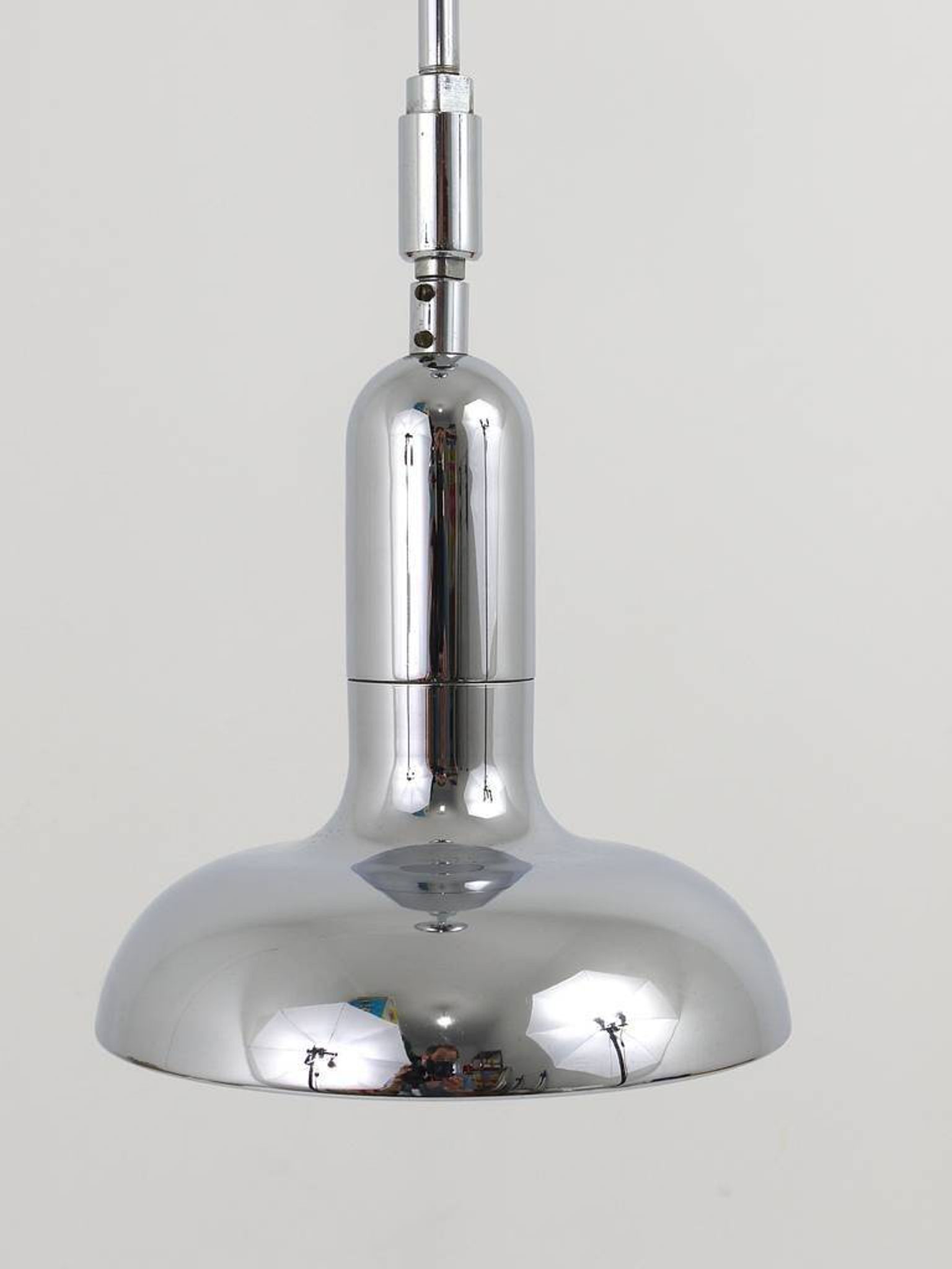 Adjustable suspended luminaire in the style of Gino Sarfatti 4, Gebr. Cosack, Germany, 1970s.