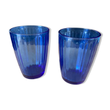 Set of 2 blue glasses