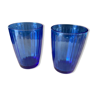 Set of 2 blue glasses