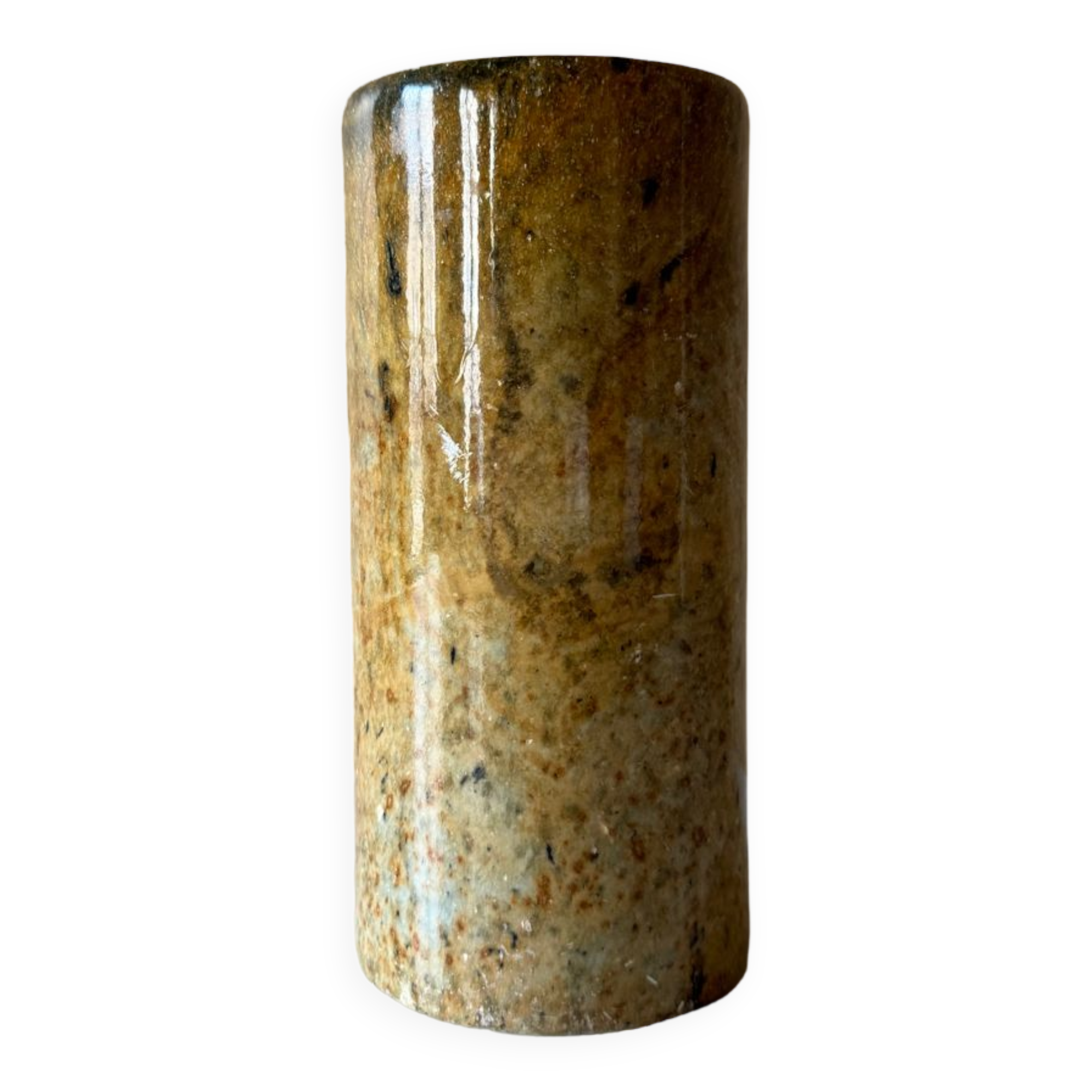 Round marble tube vase