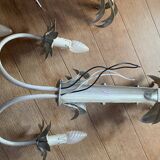 Pair of Vintage Lacquered Sheet Metal Wall Lights -