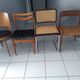 Suite of 4 mismatched vintage chairs Marcel Breuer, niels Otto Miller, Baumann Mondor and Samcom