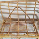 2 seater rattan bench
