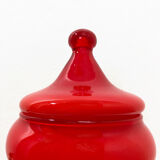 Red opaline pot