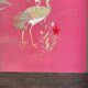 4-panel Japanese screen, 19th century, bird silk embroidery