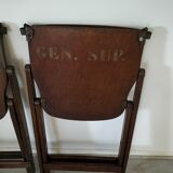 Folding chairs in US armed wood