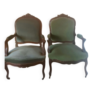 paires fauteuils louis