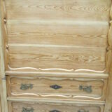 19th century Danish pine wardrobe