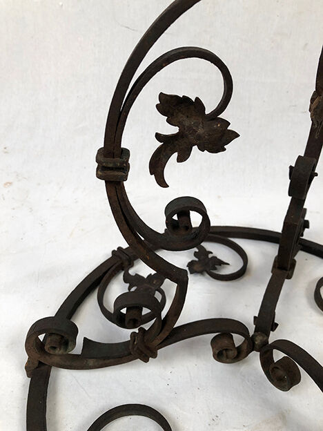 Large wrought iron lamppost, nineteenth