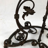 Large wrought iron lamppost, nineteenth