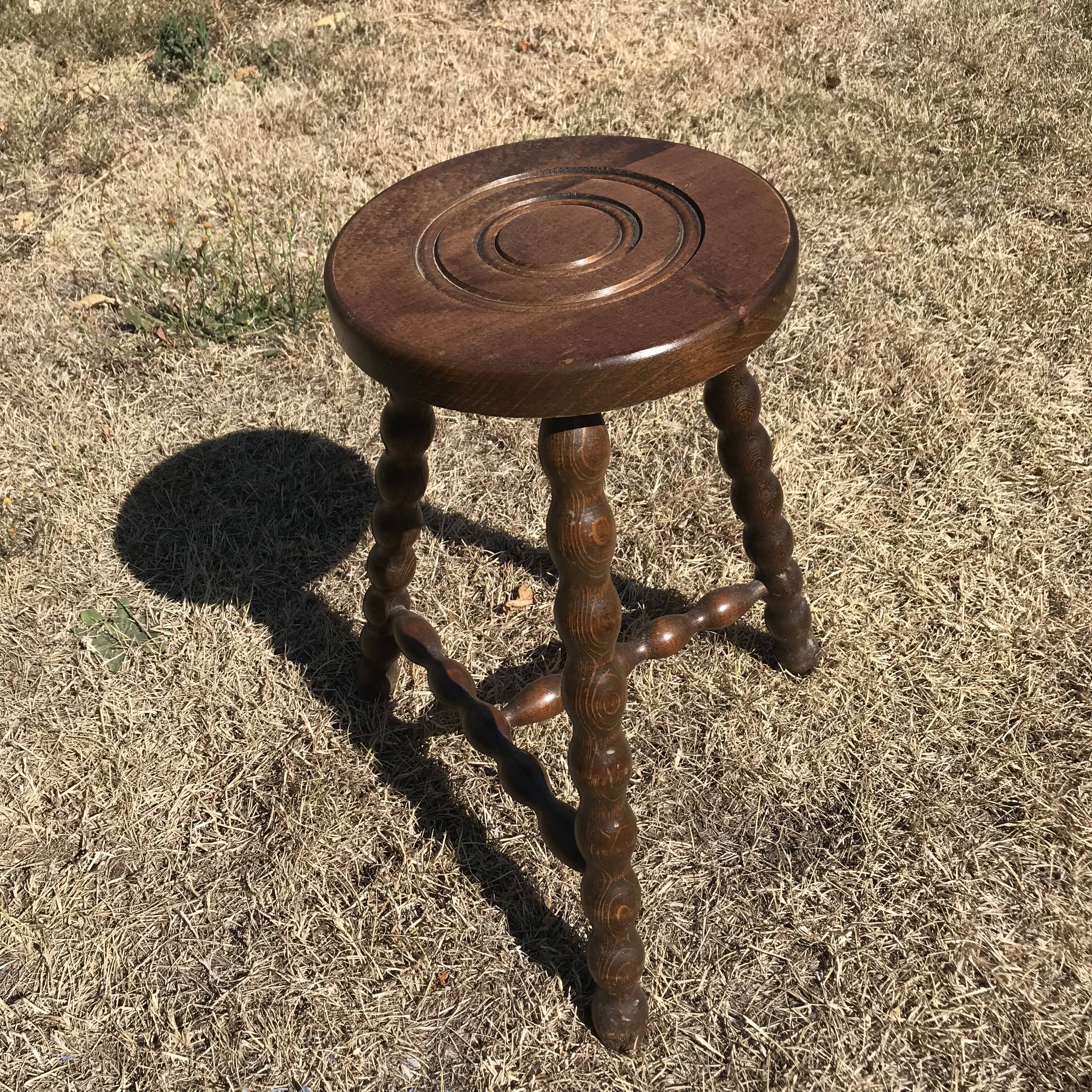 Vintage wooden stool