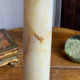 Lamp base in onyx and brass