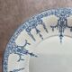 Old flat plate Gien 1860-1871 – blue earthenware decoration – 19th century