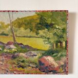 Peinture à l'huile sur toile "Nature et forêt" n°8