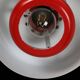 Red “Go-Go” pendant lamp by Dan Heersø for Vitrika / 1970s / Danish modern design