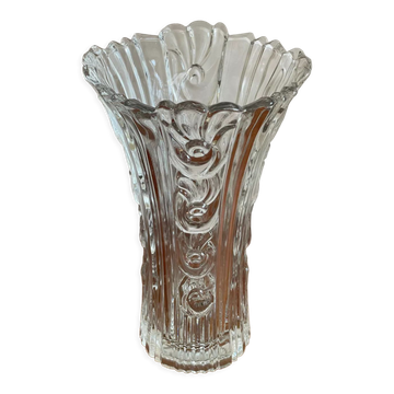 Moulded glass vase Italy
