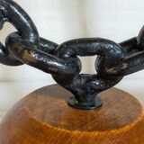 Duo de bougeoirs brutalistes Art-populaire années 50