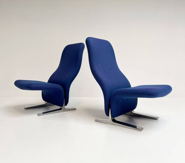 Fauteuil Artifort Concorde F780 retapissé, années 1960