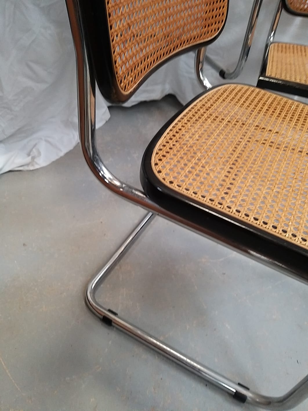 Series of 6 chairs b32 by Marcel Breuer