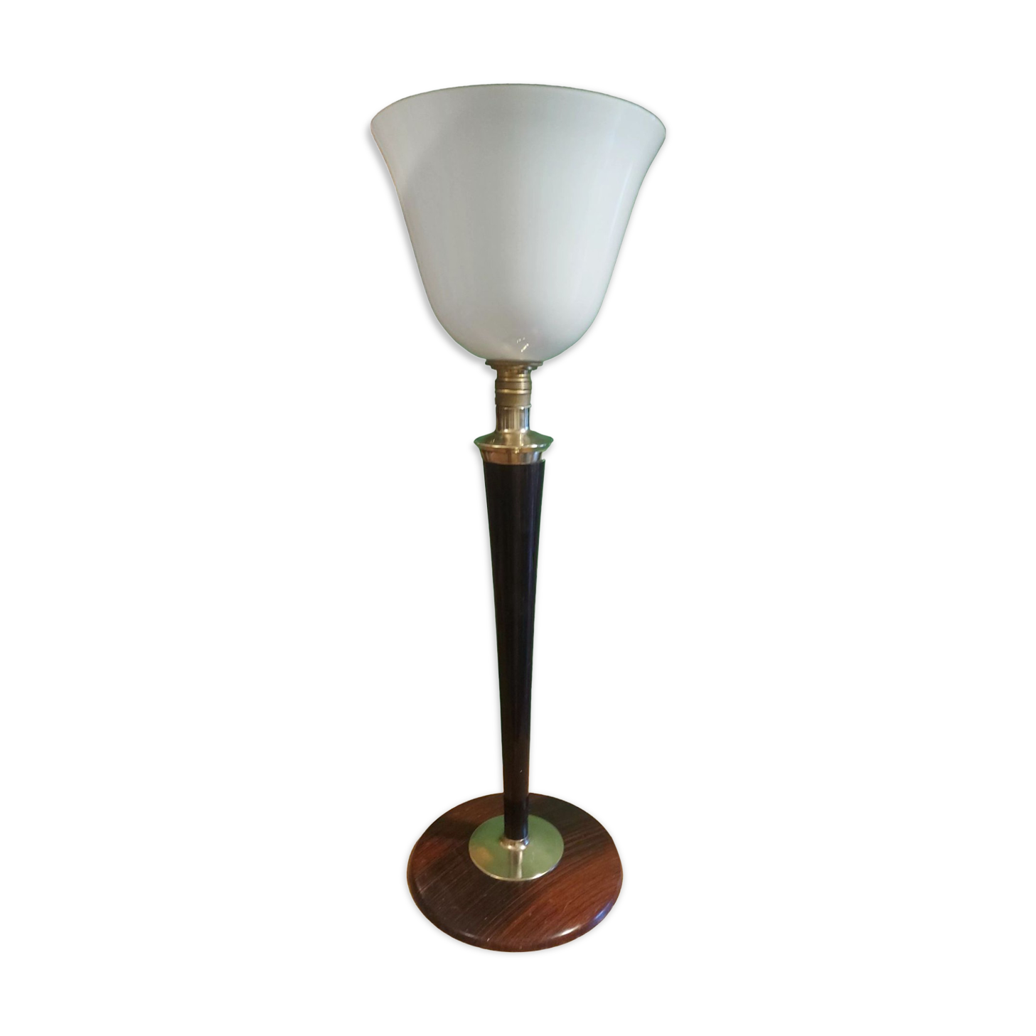 Lampe avec opaline Mazda