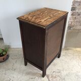 Vintage bedside tables legs compass