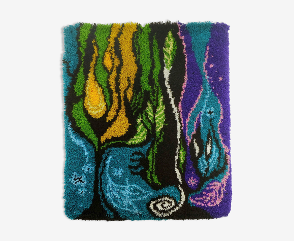 Tapisserie psychédélique pop design 1970