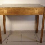 Table - console wood and marble 1930s