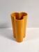 Postmodern Orange Yellow Glazed Ceramic Vase, Italy