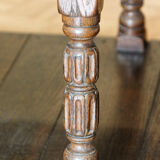 Carved solid oak coffee table