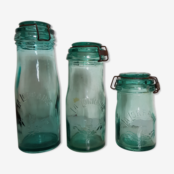 "la lorraine" set of 3 jars