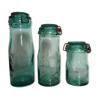 Lot de 3 bocaux "la lorraine"