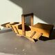 Wooden sewing box - worker