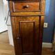 Walnut bedside table in Louis Philippe style