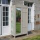 Vintage upholstered Parisian wardrobe