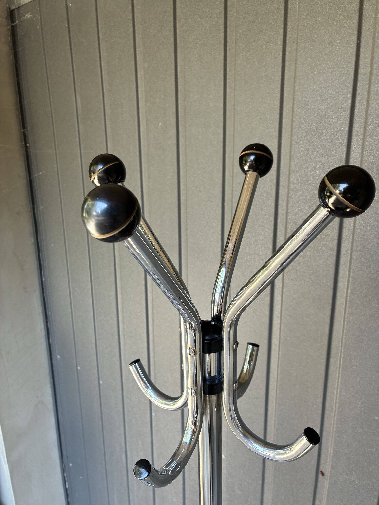 Kovona chromed coat stand, Czechoslovakia, 1950s