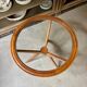 Table basse, d'appoint en bois et verre ⌀ 61 cm