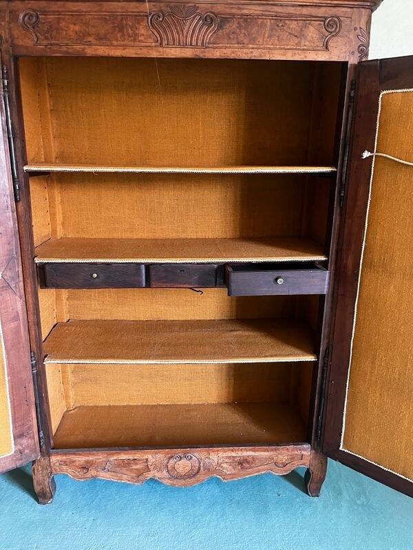 19th century Bressan antique wardrobe in good condition.