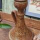 Duo de bougeoirs vintages en grès