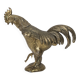 1960 rooster ashtray in spelter signed FC