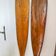 Pair of solid wood paddles