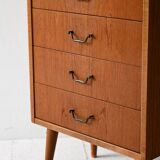 Pair of 1950s Scandinavian Teak Nightstands