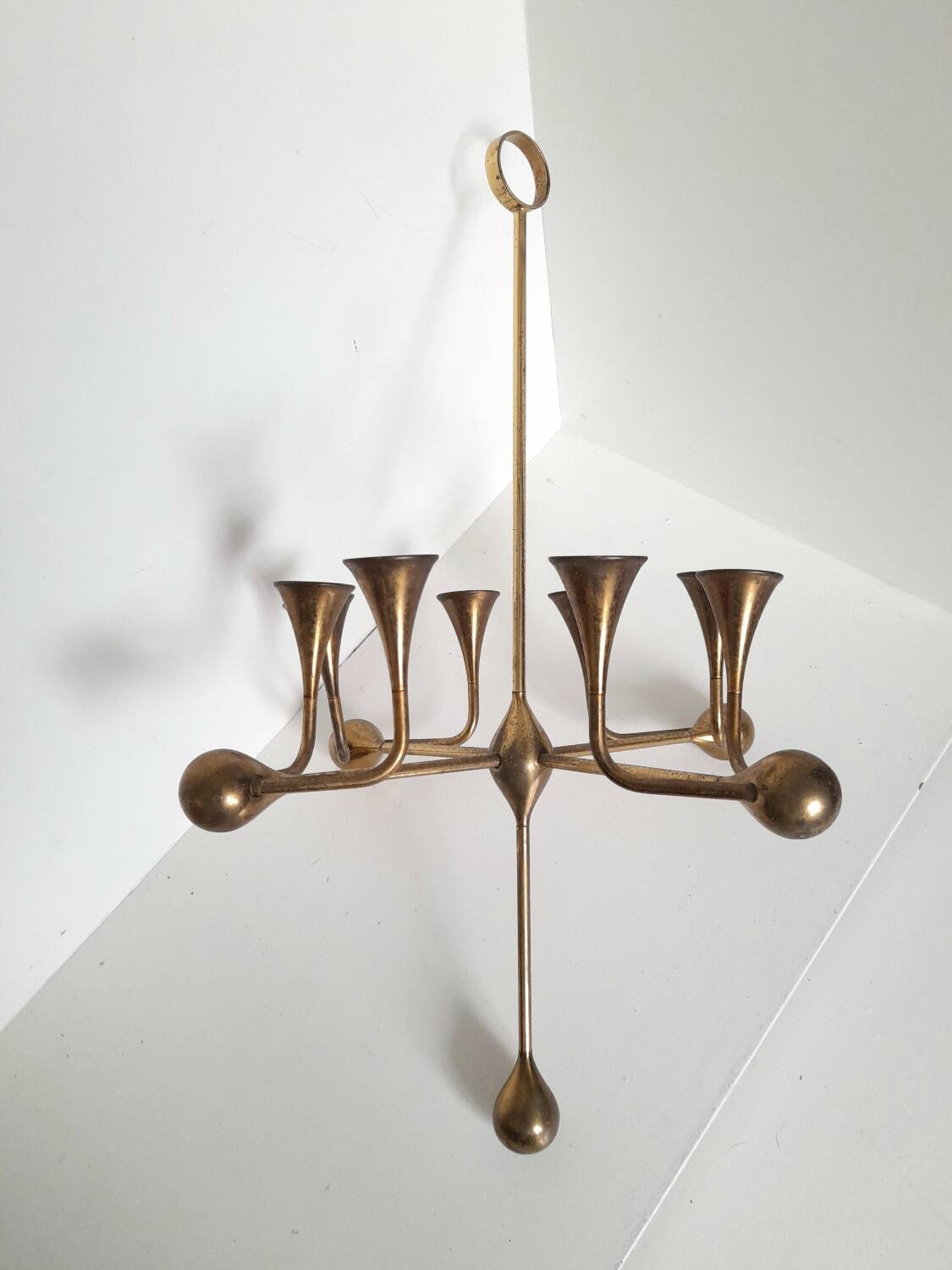 Danish candlestick Freddie Andersen solid brass