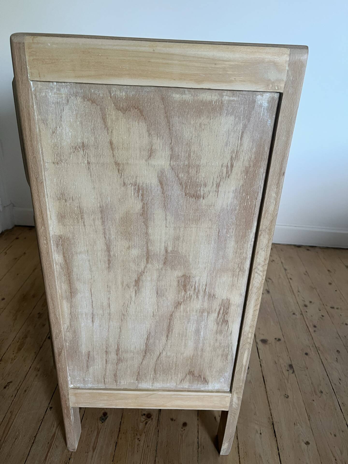 Vintage stripped solid pine chest of drawers