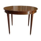 Louis XVI dining table in cherry and bronze