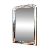 Miroir Louis-Philippe ancien argenté XIXème